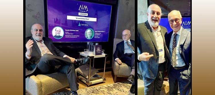 It was fascinating to chair a private, invitation-only roundtable with the legendary Nicholas Taleb at the AIM Summit in London last week.  Gulf Analytica, David Gibson-Moore, Financial Advisory, Business Advisory Firm, Business Advisory Consultant, Busin